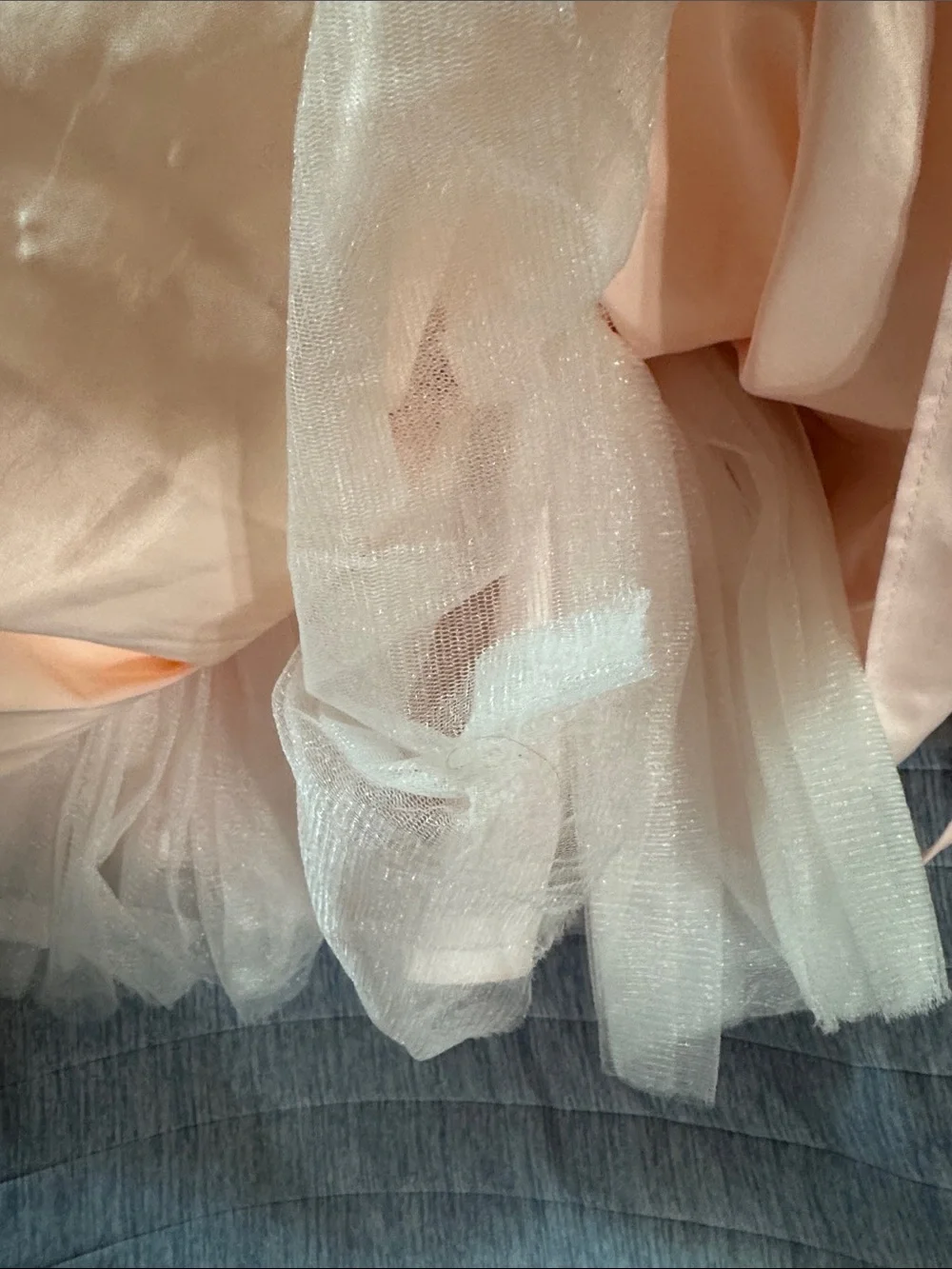 American Princess Pink Pearl-Embellished Tulle Formal Dress